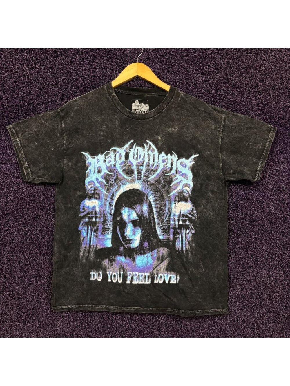 Bad Omens Do You Feel Love Mineral Wash T-Shirt Size Medium